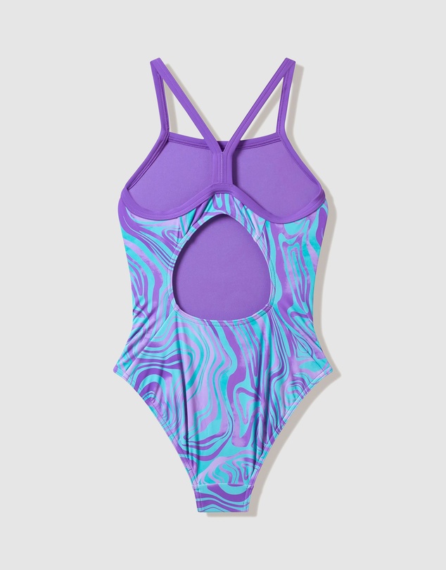 Speedo - Printed Thin Strap Swimsuit - Kids-Teens