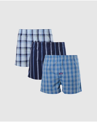 Mitch Dowd - Classic Mixed Yarn Dyed Boxer Shorts 3 Pack