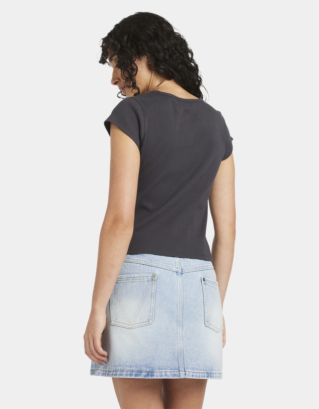 RVCA - Womens Ribbed Slim T-Shirt