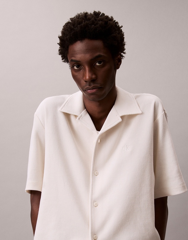 Calvin Klein Jeans - Waffle Knit Camp Shirt