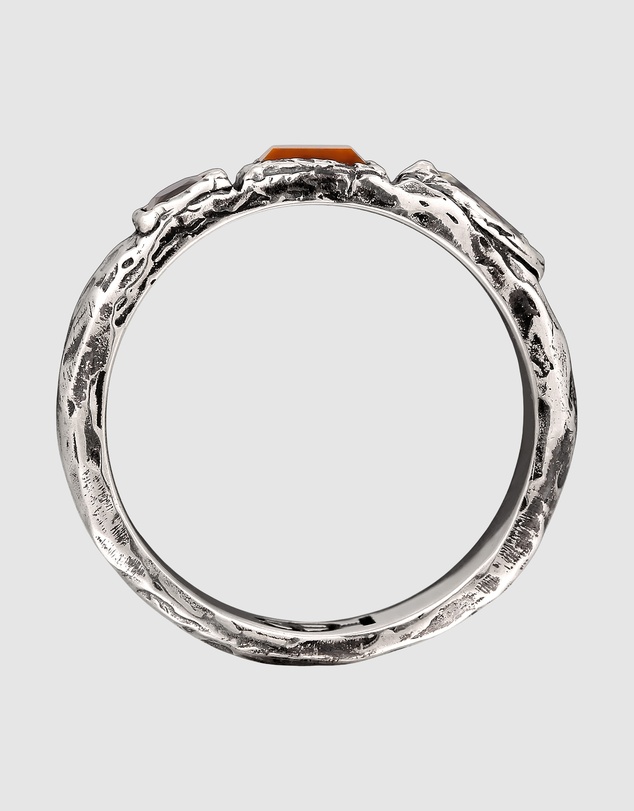Haze & Glory - ICONIC EXCLUSIVE - Trio Jewls Organic Band Ring in Oxidised Silver