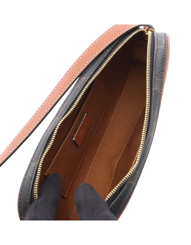 Pre-Loved by Azura Reborn - Pre-Loved Mini Triomphe Cuir Coated Canvas Camera Bag