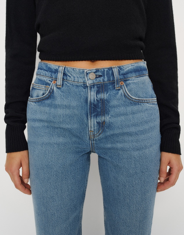 Reformation - Greer Mid Rise Straight Jeans