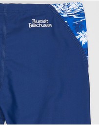 Bluesalt Beachwear - Hawaiian Palms Swim Jammer Pants - Teens