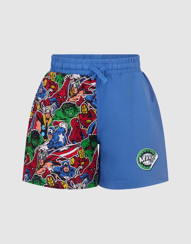 Rock Your Kid - Avengers Woven Shorts - Kids-Teens