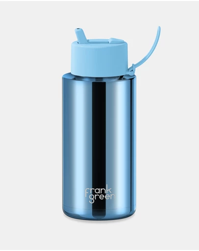 Frank Green - 34oz Ceramic Reusable Bottle with Flip Straw Lid