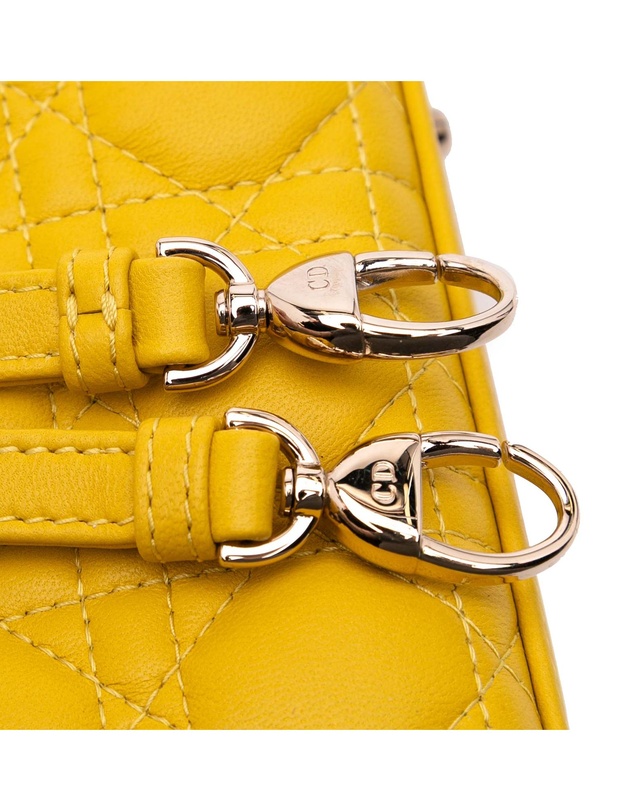 Pre-Loved by Azura Reborn - Pre-Loved Micro Lambskin Cannage Lady Dior