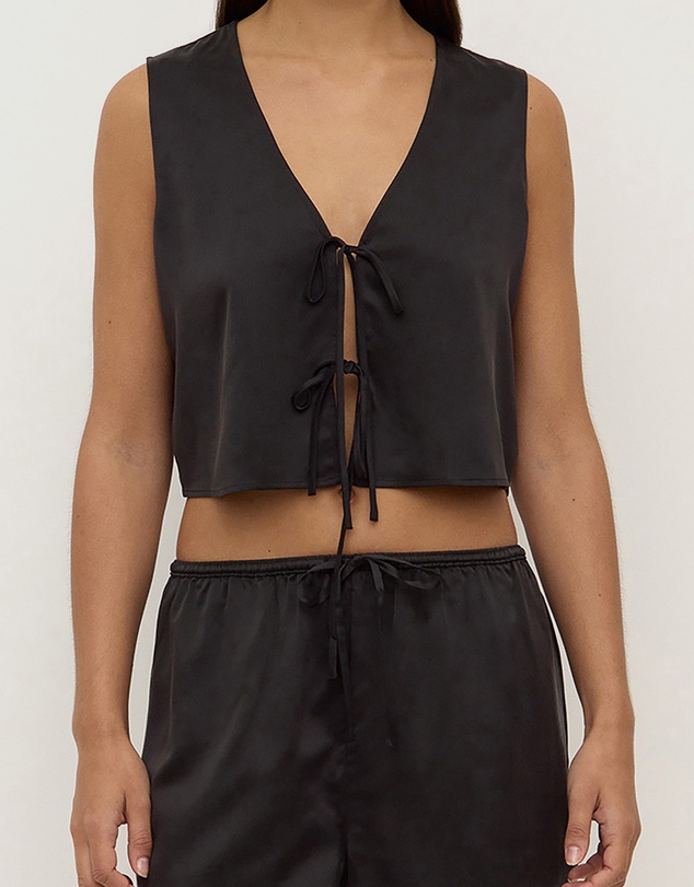 Assembly Label - Beal Silk Tie Front Top