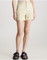 Calvin Klein Jeans - Cotton Twill Mom Shorts