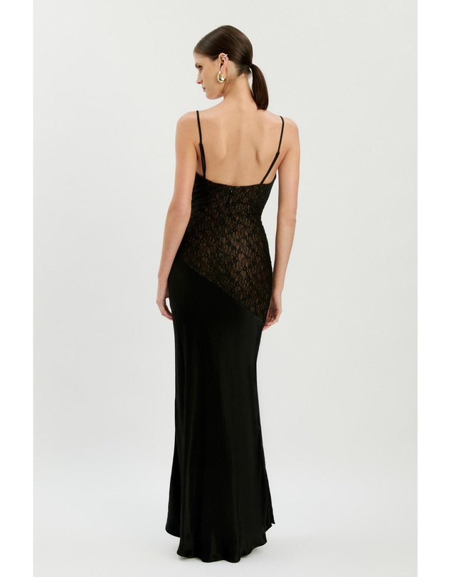 Bardot - Aralia Lace Satin Maxi Dress