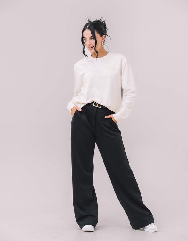 Youmsara - The Freya Wide-Leg Knit Pants