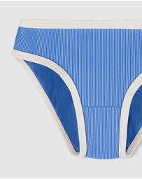 Zulu & Zephyr Mini - Mini Stripe Rib Bikini Bottoms - Kids