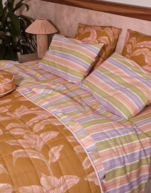 Mosey Me - Meridian Gold Euro Pillowcase Set