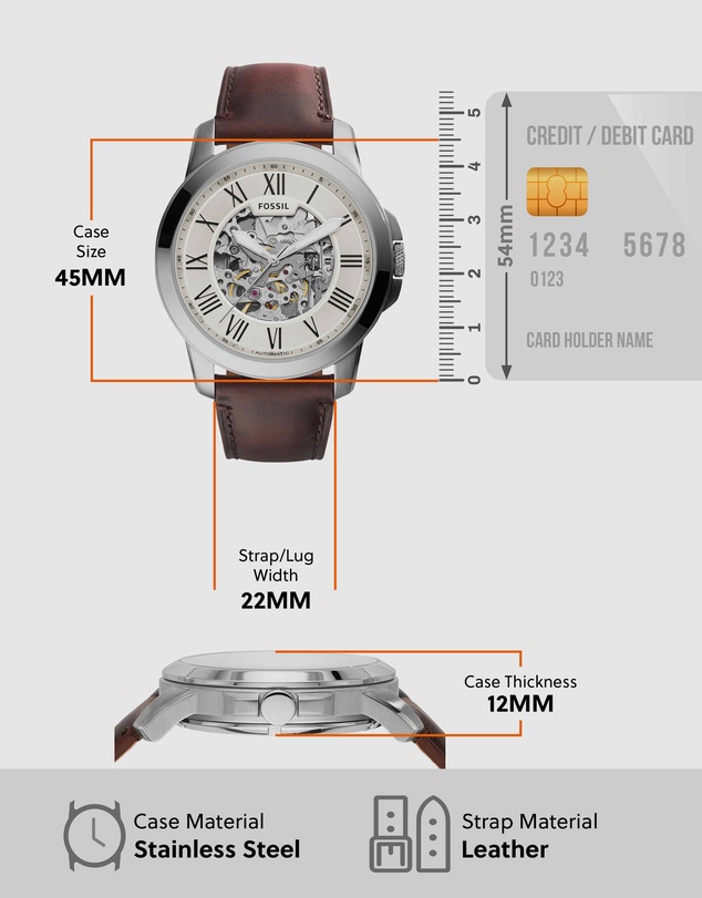 Fossil - Grant Brown Analogue Watch