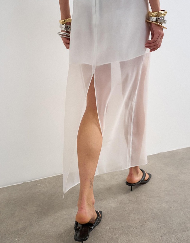 TOPSHOP - Helena Sheer Maxi Skirt Woven