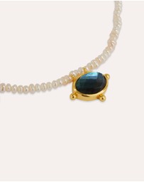 Ottoman Hands - Sorel Pearl and Labradorite Beaded Necklace