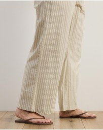 Atmos&Here Curvy - Elis Cotton Pants With Drawstring Detail At Waist