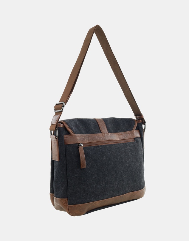 Pierre Cardin - Pierre Cardin Canvas Messenger Bag