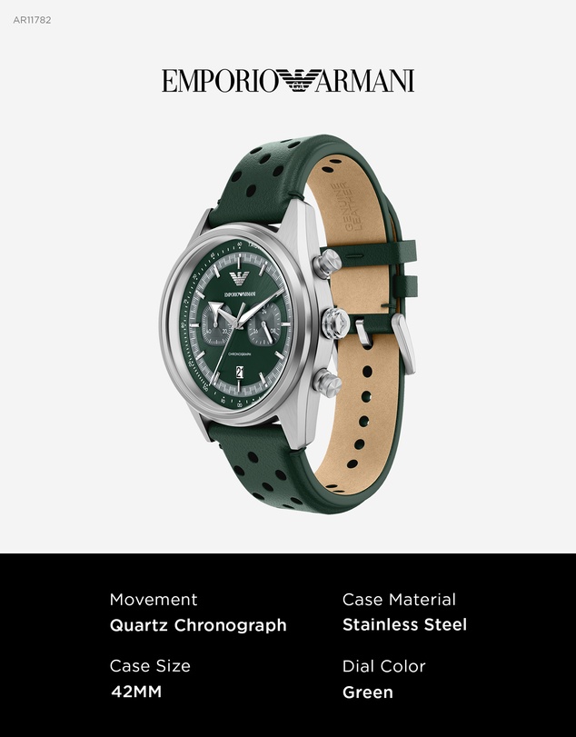Emporio Armani - Green Chronograph Watch