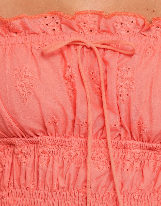 Petal & Pup - Melissa Peplum Top - Coral