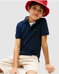 Tommy Hilfiger - Boys Regular Fit Wavy Flag Polo Shirt - Teens