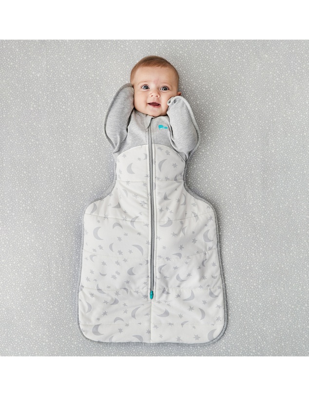 Love to Dream - Swaddle Up 3.5 TOG Quilted Stretch Cotton Moonlight in White