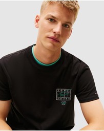 Tommy Jeans - Regular Sign Spray Short Sleeve T-Shirt