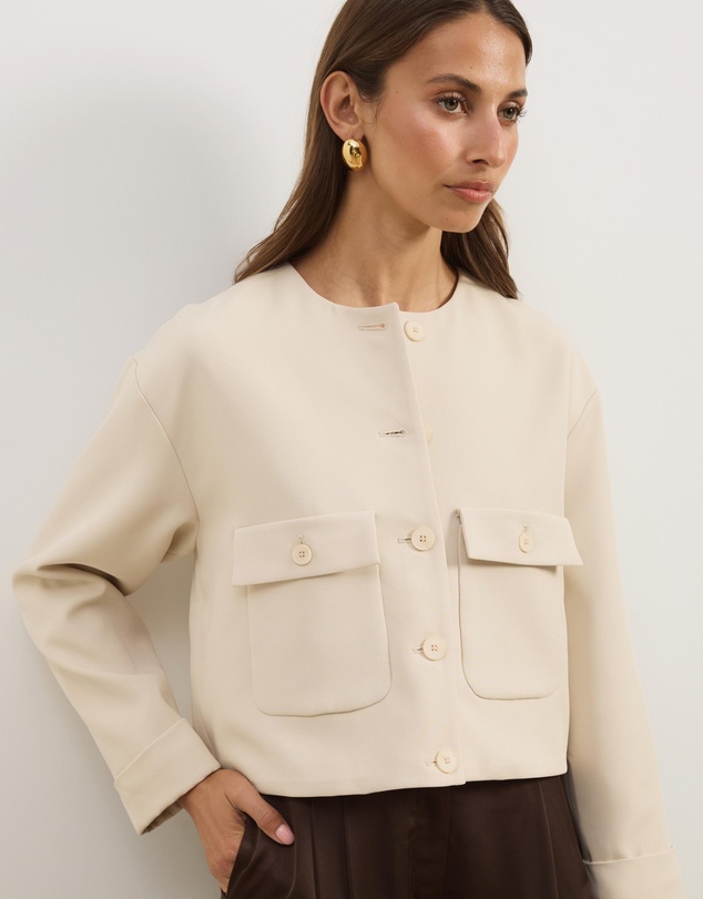 Atmos&Here - Sorelle Cropped Tailored Jacket