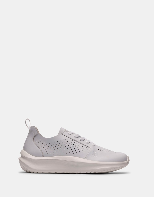 Clarks - Solevana Style (W) White Leather