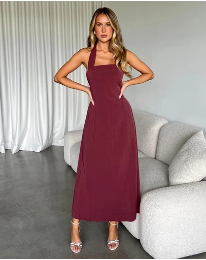 Dazie - One Last Time Halter Midi Dress