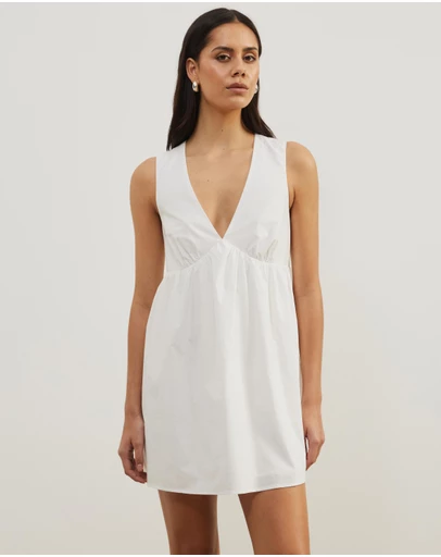 Atmos&Here - Louisa V-Neck Mini Dress