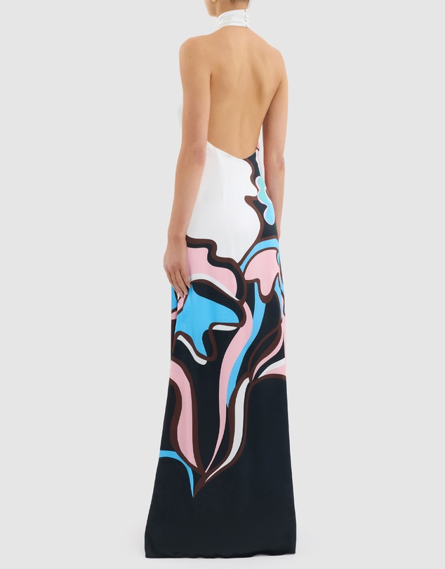 Rebecca Vallance - Barbados Breeze Halter Maxi Dress