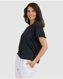 CAMIXA - Francy Linen Jersey T-Shirt Top