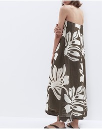UNISON - Strapless Ramie Maxi Dress