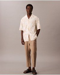 Calvin Klein - Printed Linen Relaxed Shirt