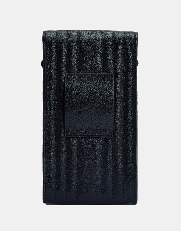 Wolf - Wolf Mimi Phone Case with Wristlet & Lanyard Black
