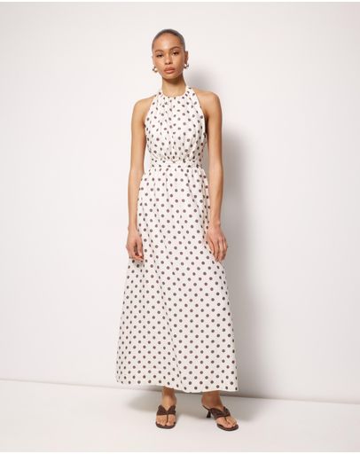Cream Polka Dot