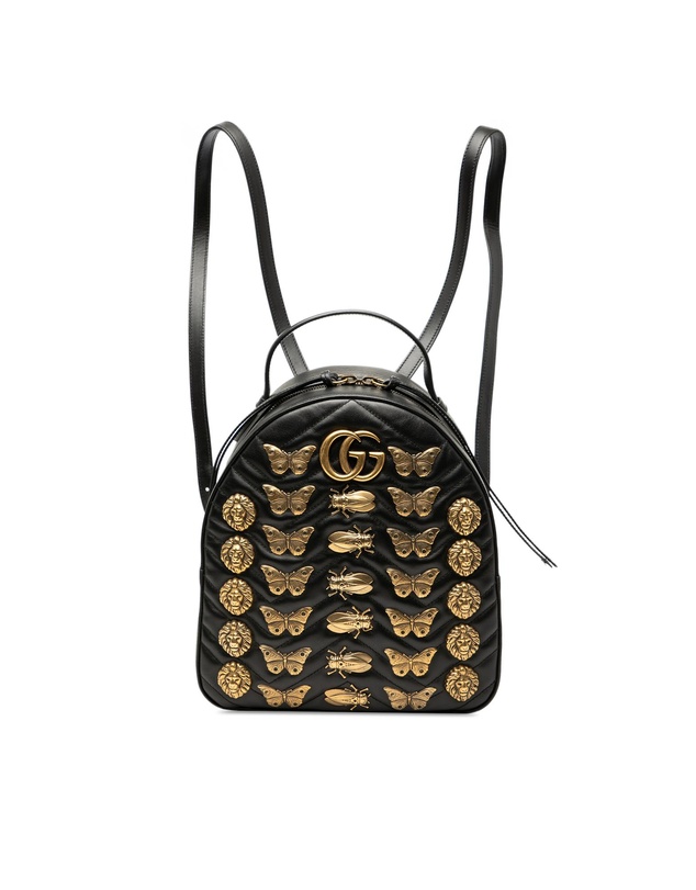 Pre-Loved by Azura Reborn - Pre-Loved Small GG Marmont Matelasse Leather Animalier Backpack