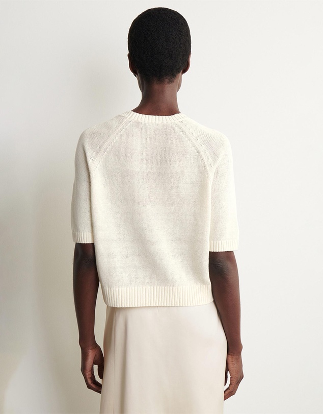 COS - Shrunken Knitted Linen T-Shirt