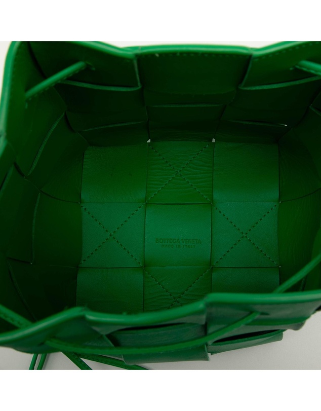 Pre-Loved by Azura Reborn - Pre-Loved Small Nappa Maxi Intrecciato Cassette Bucket Bag