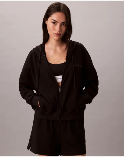 Calvin Klein - Logo Cotton Jersey Sweat Hoodie