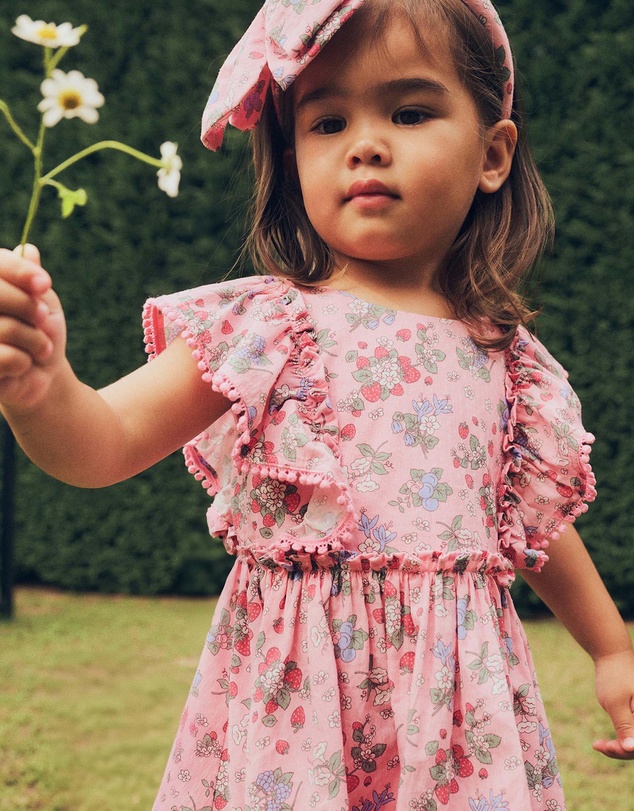 Huxbaby - Strawberry Garden Sunday Best Dress - Babies-Kids