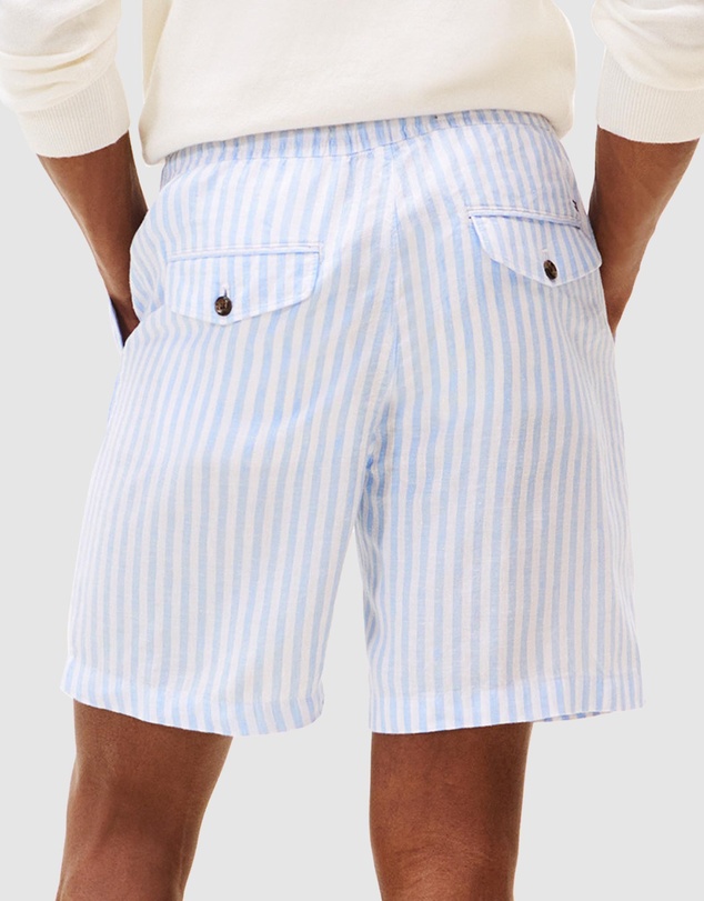 Tommy Hilfiger - Mercer 7 Inch Linen Stripe Shorts