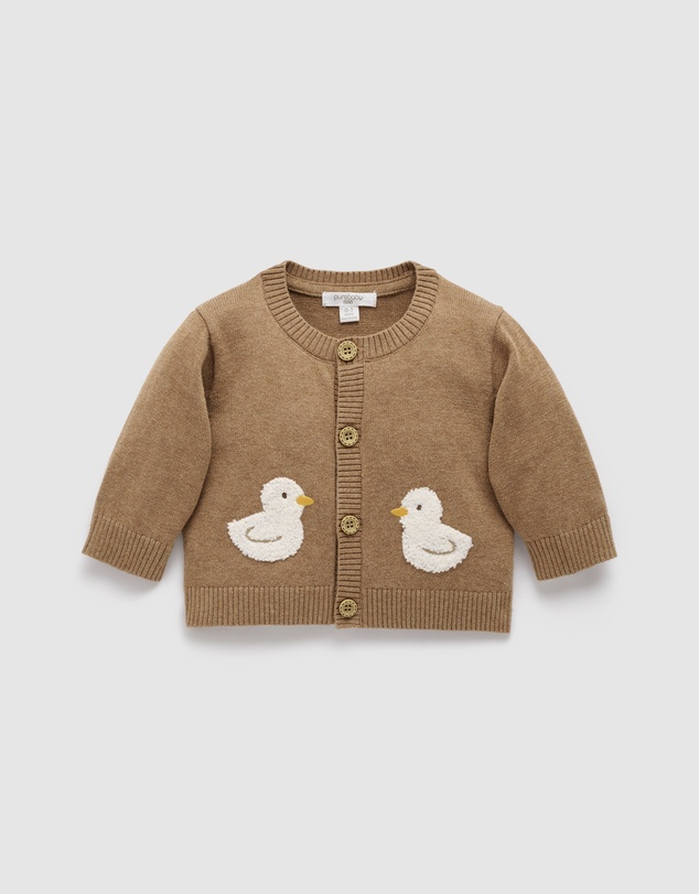 Purebaby - Goose Chenille Cardigan-Kids-Babies