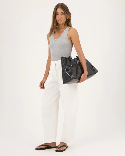 Atmos&Here - Sarah Curved Seams Barrel Leg Pants