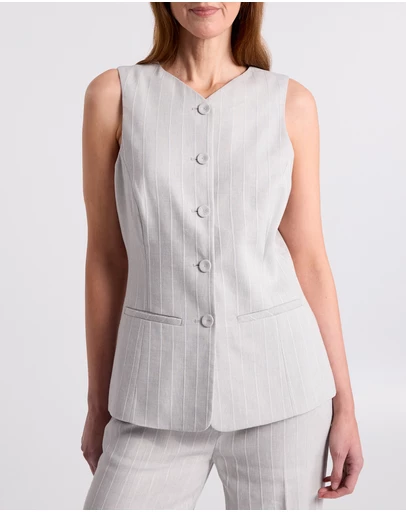 David Lawrence - Ondina Linen Blend Vest