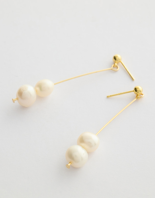 Moira Hughes - The White Label - Livvy Pearl Drop Earrings