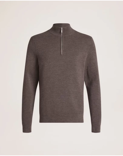 SABA - Franklin Quarter Zip Wool Knit Polo