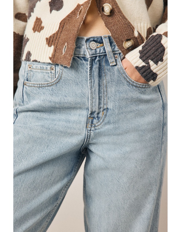 NEXT - 100% Cotton Arched Barrel Jeans