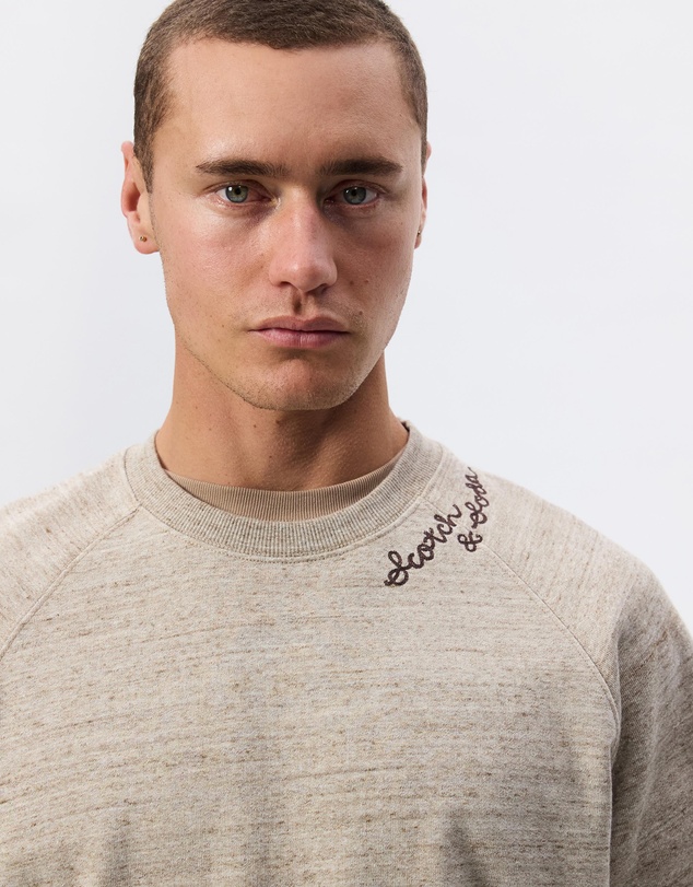 Scotch & Soda - Space Yarn Embroidered Loose-Fit Sweatshirt